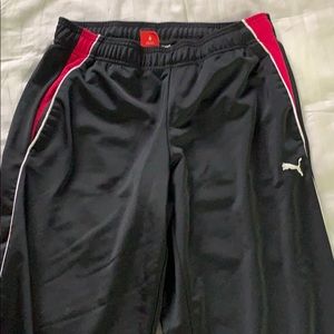Puma track pants size XS pink and black w/ pockets
